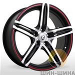 Диск SM 890 MtBPRL (Matt Black Polished Red Line) Storm
